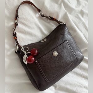 vintage Coach Brown Chelsea Kisslock Shoulder Bag